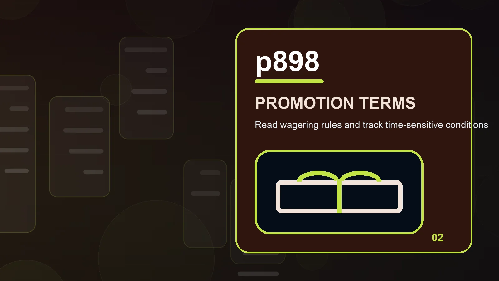 p898 promotions full-width visual guide 2